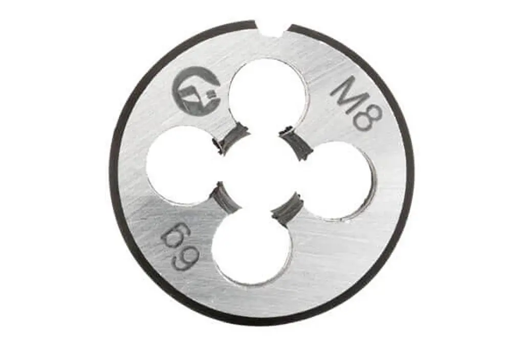 Плашка ручная круглая метрическая Intertool M8 х 1.25 - фото 2