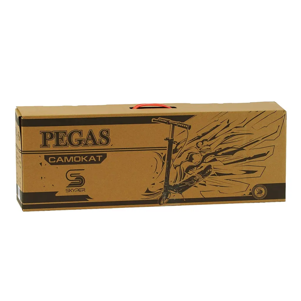 Самокат Skyper Pegas 68-89х54.5 см Зелено-черный 000283564 - фото 3