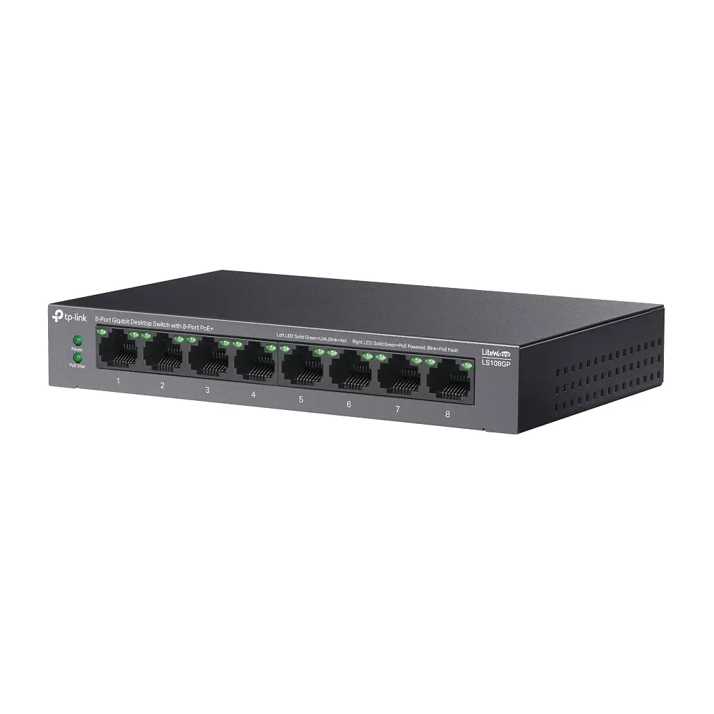 Комутатор мережевий TP-Link LS108GP - фото 3