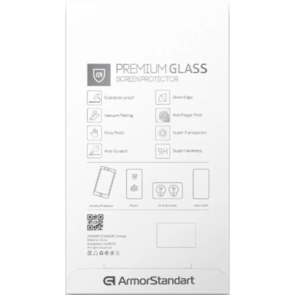 Скло захисне Armorstandart Icon для OPPO A5s Black (ARM56025-GIC-BK) - фото 3