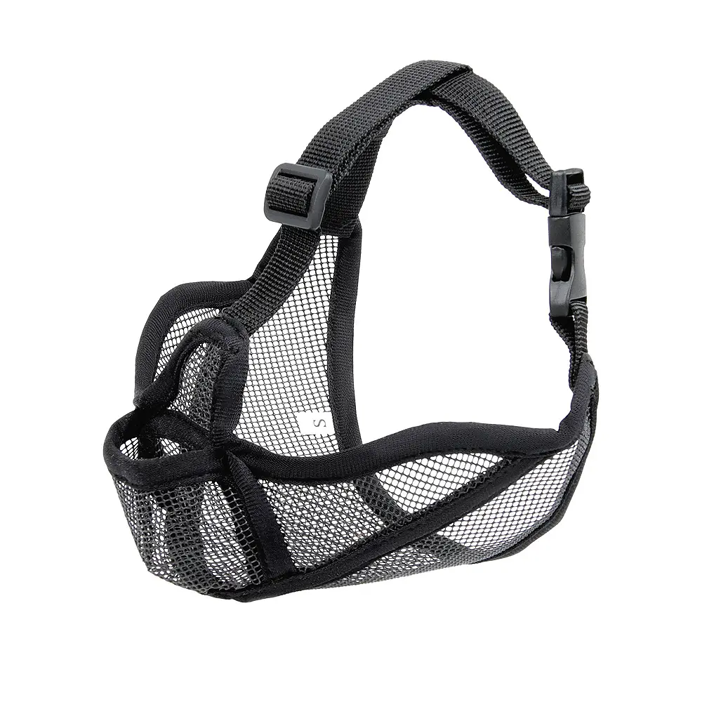 Намордник для собак з короткою мордою, сітчастий (французький бульдог, мопс, англійський бульдог) S