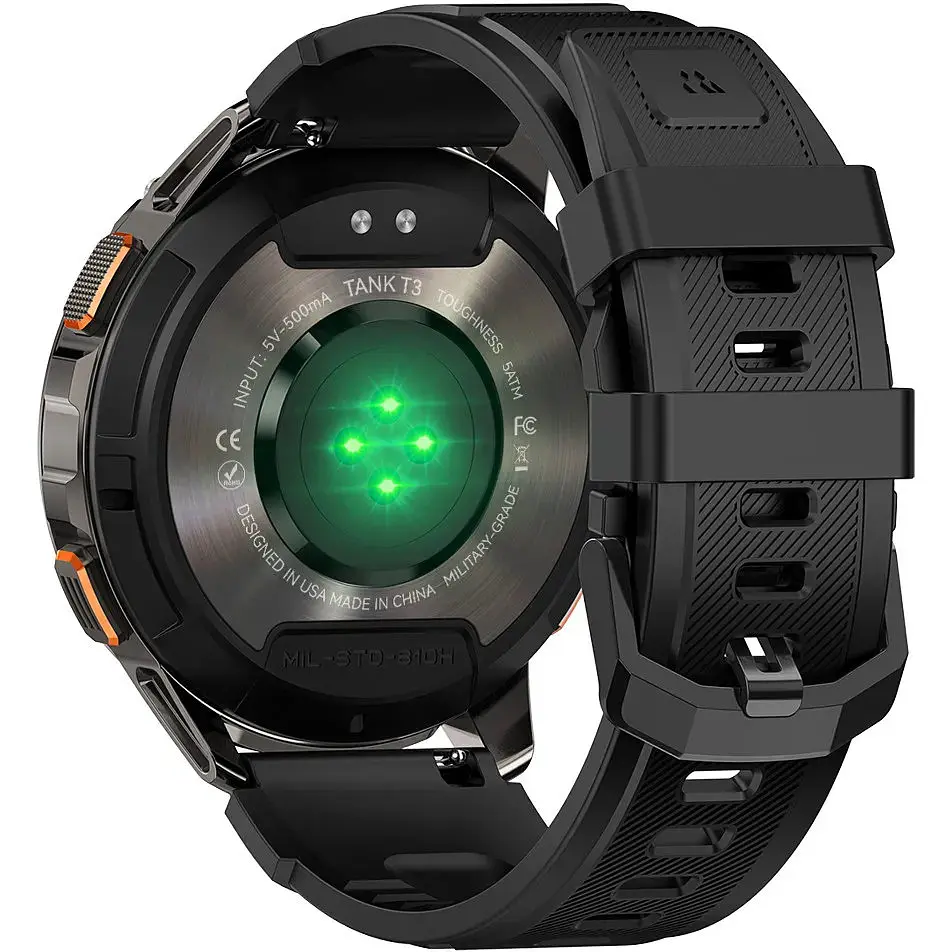 Наручний смарт-годинник Kospet Tank T3 Black (16423-hbr) - фото 9