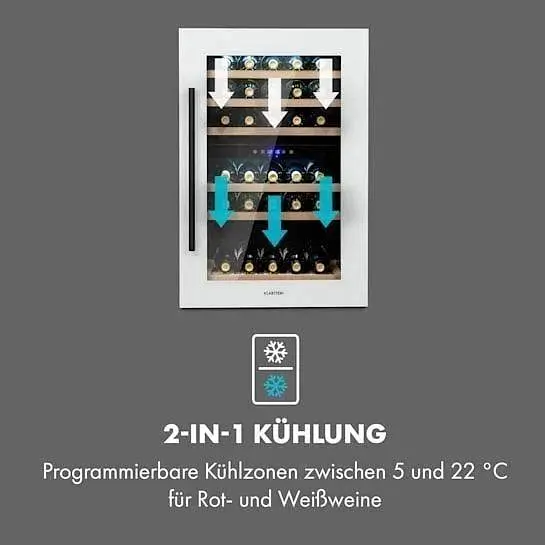 Винный холодильник встроенный Klarstein Vinsider 41D Duo (10035104) - фото 3