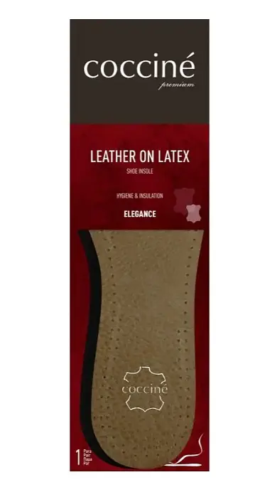 Устілки Coccine Leather On Latex - натуральна шкіра на амортизуючому латексі. Розмір 39/40 - фото 4