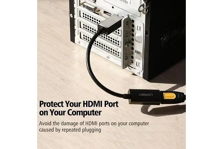 Конвертер Ugreen DisplayPort to HDMI 1080P 15 см Black (MM137) - фото 3
