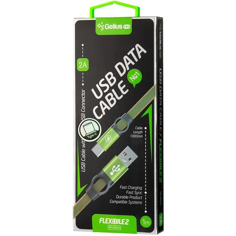 USB кабель Gelius Pro Flexible 2 GP-UC07c Type-C Black - фото 2