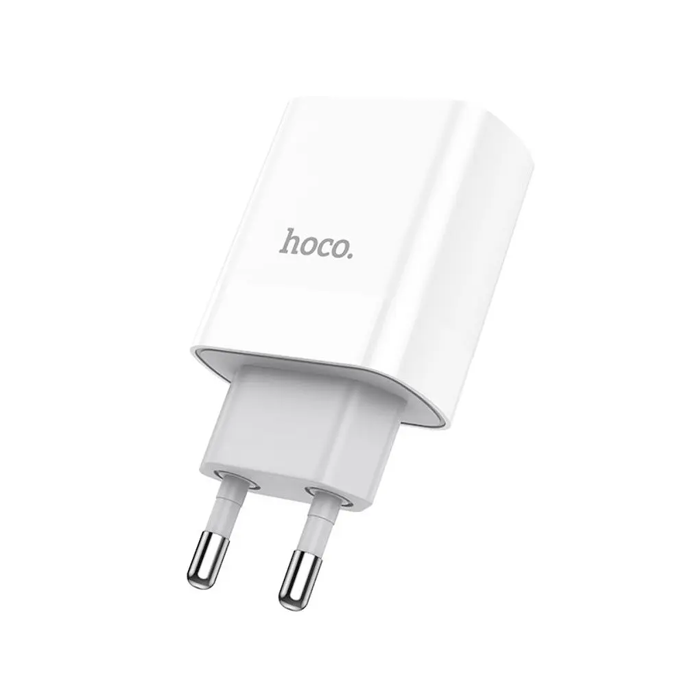 Зарядний пристрій Hoco C80A USB/ Type-C QC PD 20W білий - фото 3