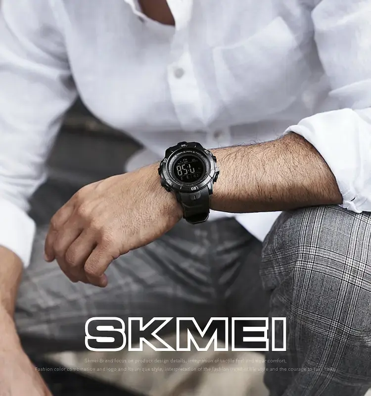 Мужские спортивные часы Skmei 1475 Черный - фото 10