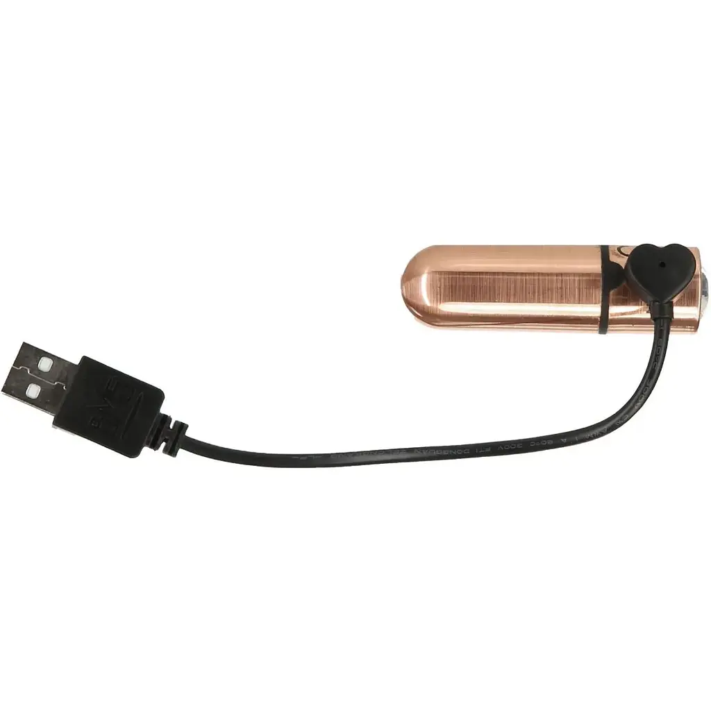 Віброкуля PowerBullet First-Class Bullet 2.5 з Key Chain Pouch, Rose Gold - фото 2