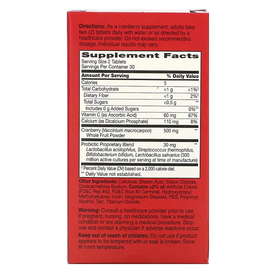 Натуральна добавка 21st Century Cranberry Plus Probiotic, 60 таблеток - фото 2