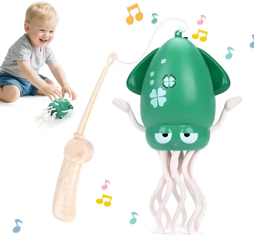 Танцюючий восьминіг Squid Electric Dance музична іграшка для дітей Зелений - фото 2