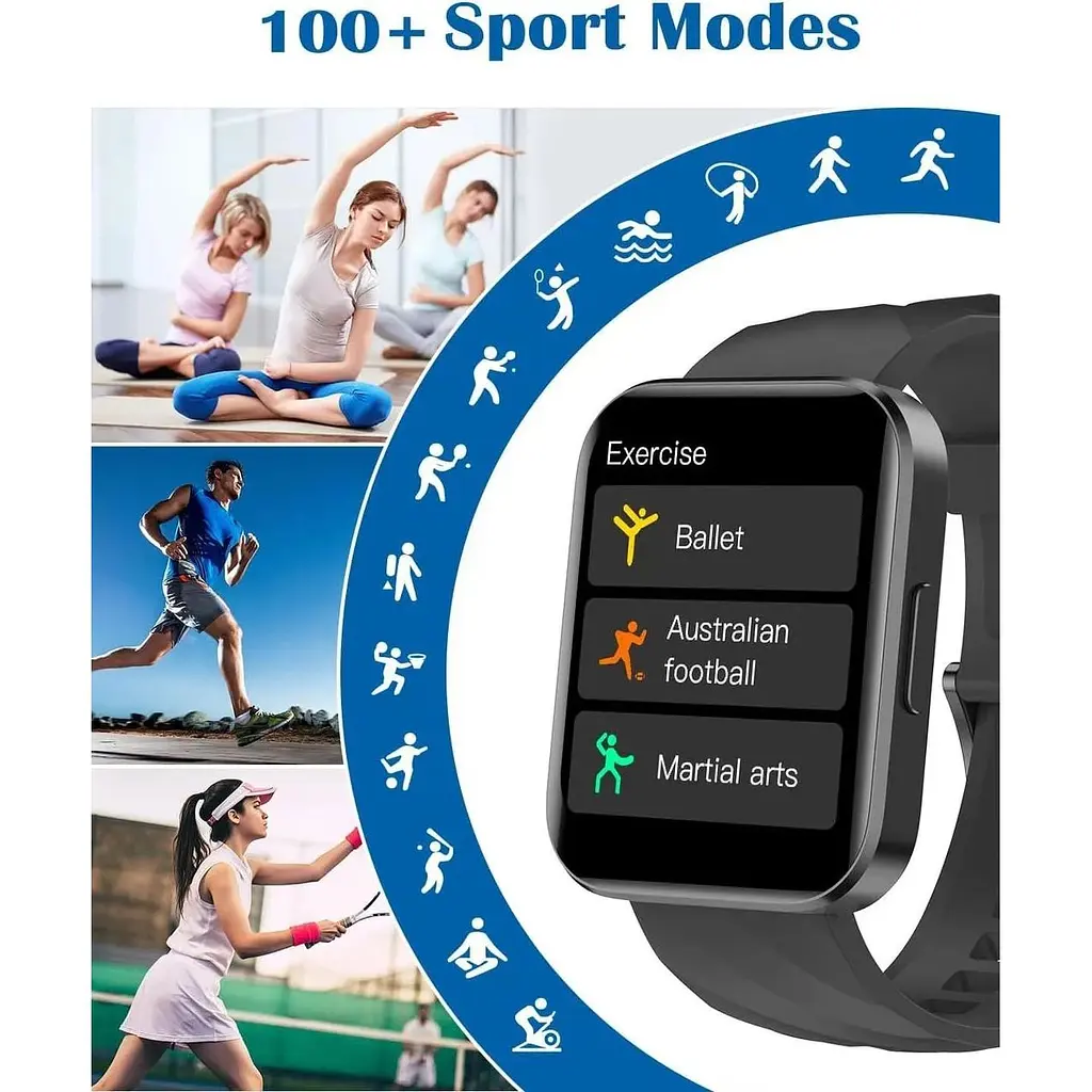 Розумний годинник Ruimen сумісний з телефонами iPhone/Android 1.85 - фото 7