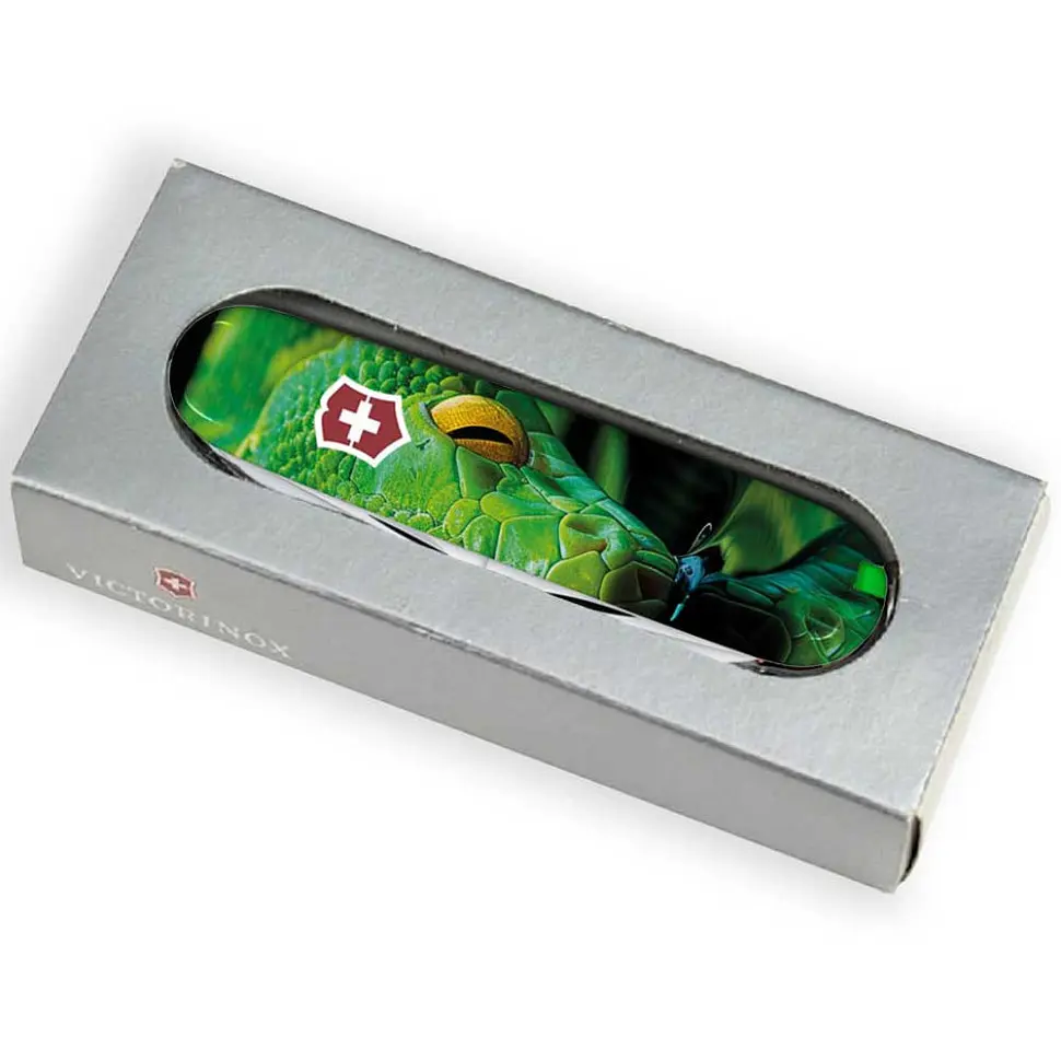 Ніж Victorinox Huntsman Zodiac 91мм 15функ Зелена дерев'яна змія - фото 7