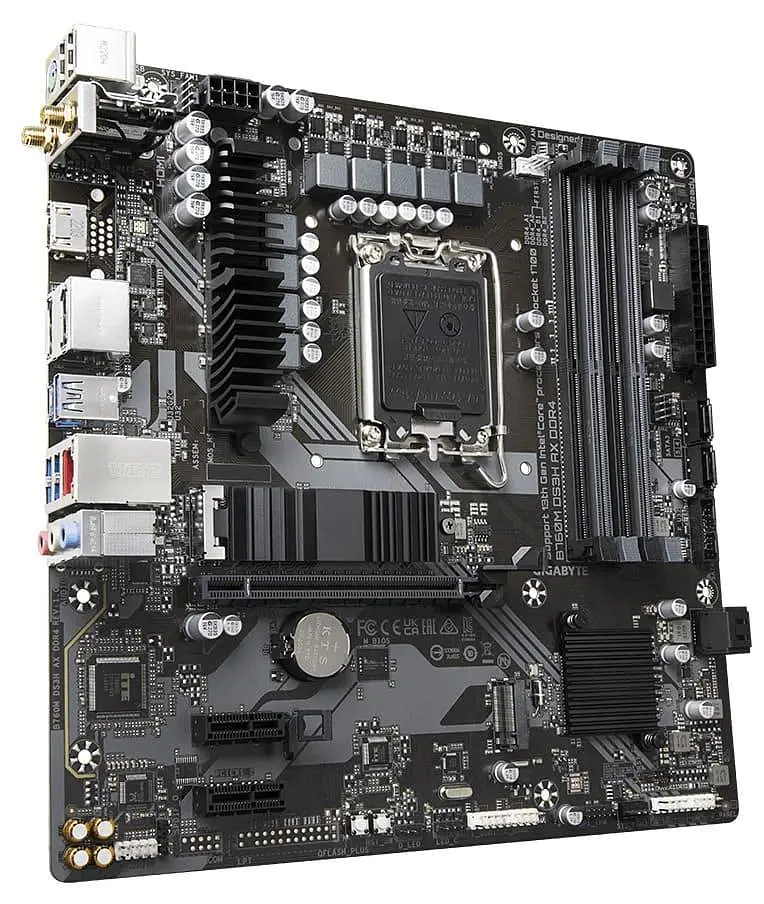 Материнская плата Gigabyte B760M DS3H AX DDR4 (B760M DS3H AX DDR4) (Socket 1700, Intel B760, Micro-ATX) - фото 3