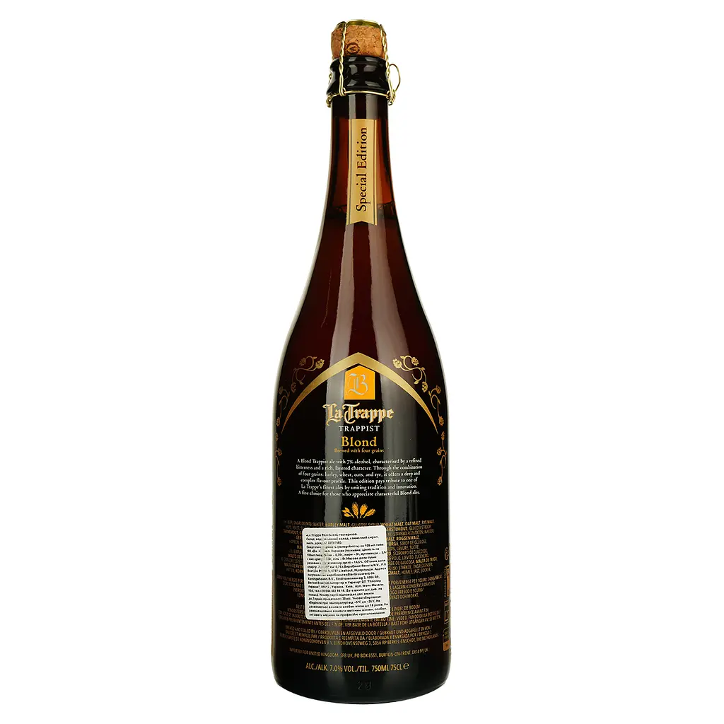 Пиво La Trappe Blond светлое фильтрованное 7% 0.75 л - фото 4