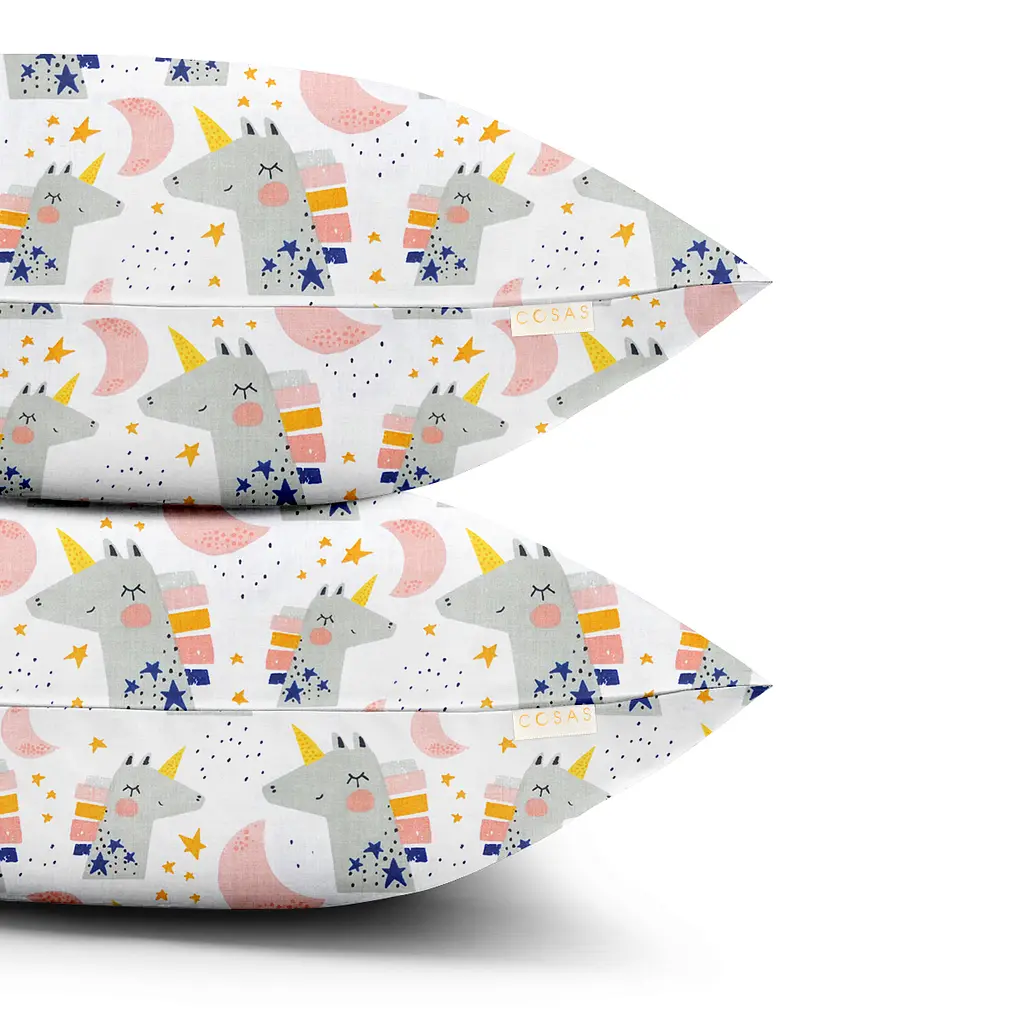 Набір наволочок Cosas Moon unicorn 40х60 см білий (SetPillow_UnicornMoon_40x60) - фото 2