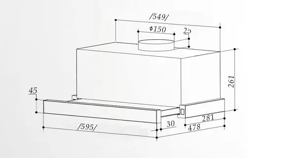 Витяжка Interline SLIM ULTRA X/S A/60 - фото 12