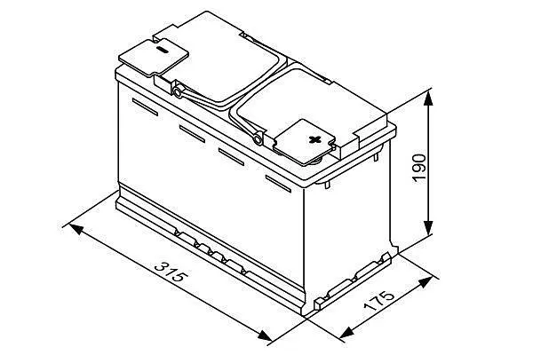 Акумулятор Bosch S5 AGM 80Ah EN 800A (0 092 S5A 110) - фото 5