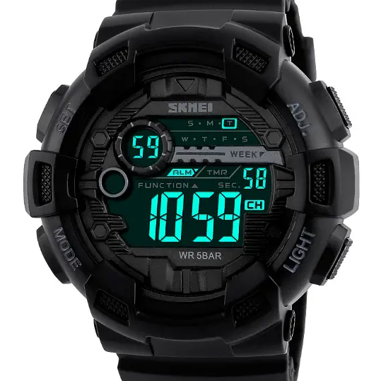 Наручний годинник чоловічий Skmei Champion 1243A Black (1160) - фото 2