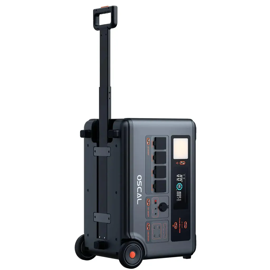 Портативна зарядна станція Oscal PowerMax 6000 LiFePO4, 3600 Вт/ч 6000 Вт (PowerMax 6000) - фото 5