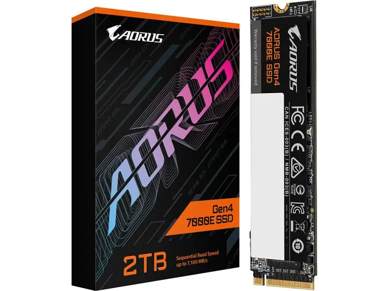 SSD-накопитель Gigabyte AORUS 7000E Gen4 2 ТБ (AG470E2TB) - фото 2