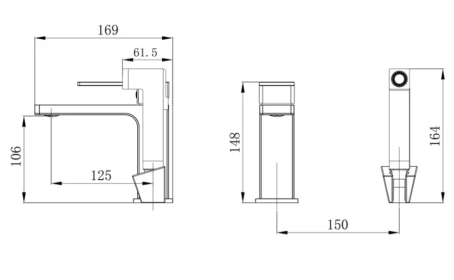Смеситель для раковины Qtap Gemini (с гигиеническим душем) QTGEM272CRW45691 Chrome/White - фото 2