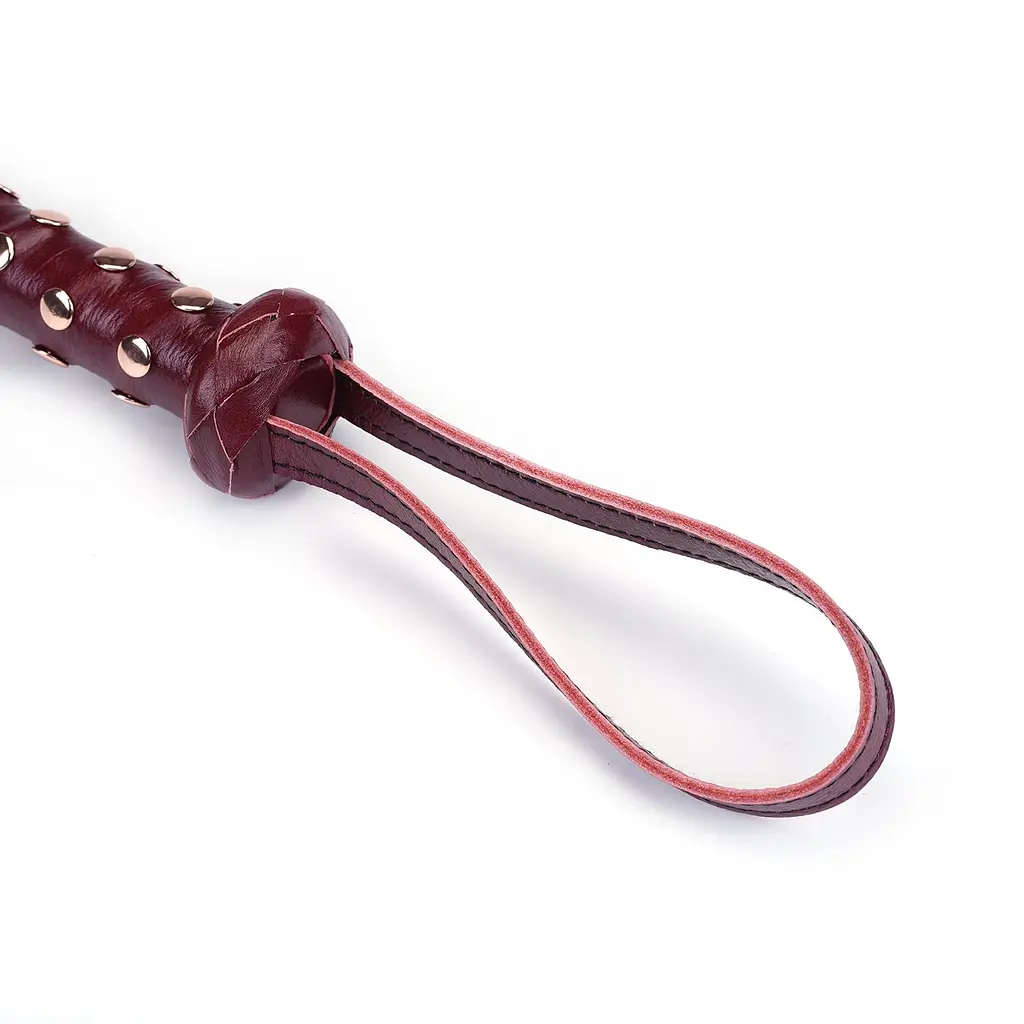 Флоггер Liebe Seele Wine Red Deluxe Cow Leather Heavy Flogger 81 см бордовый - фото 3