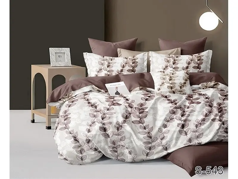 Комплект постільної білизни с компаньоном Євро TAG tekstil pbe0046152 - фото 2