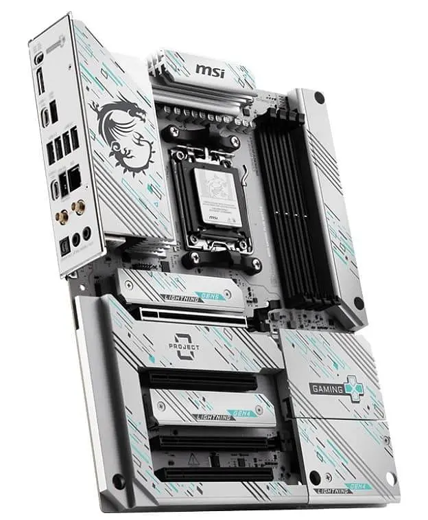 Материнська плата MSI B850 GAMING PLUS WIFI PZ (B850 GAMING PLUS WIFI PZ) (Socket AM5, AMD B850, ATX) - фото 2