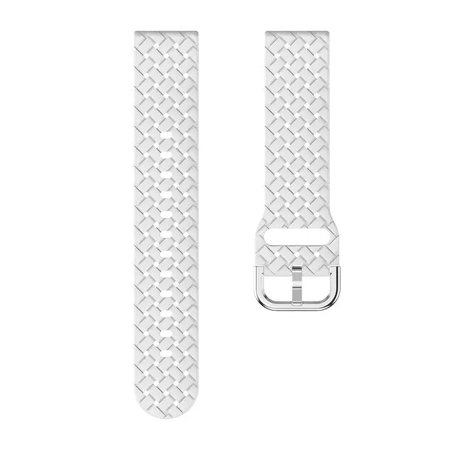 Ремешок для Samsung Galaxy Watch 5 44mm - белый ширина крепления 20мм силикон Watchbands Twist (W30-3WB91937766) - фото 2