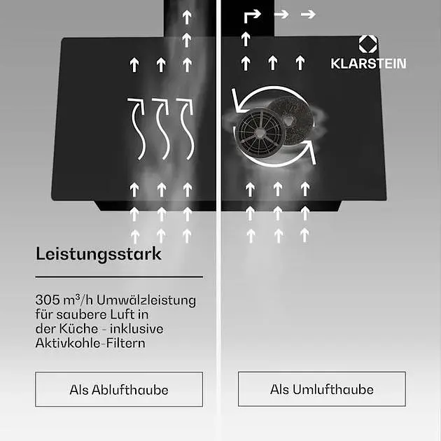 Вытяжка Klarstein BigBite 60 A++ (10045552) - фото 3