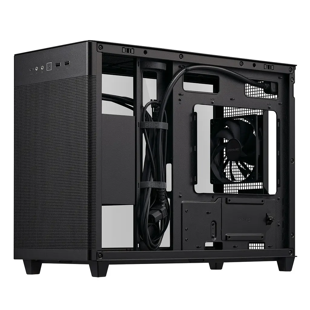 Корпус Asus Prime AP201 Чорний Tempered Glass без БЖ (90DC00G0-B39010) - фото 4