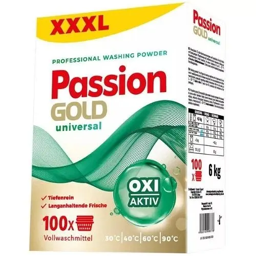 Пральний порошок Passion Gold Universal, 6.6 г, 100 прань