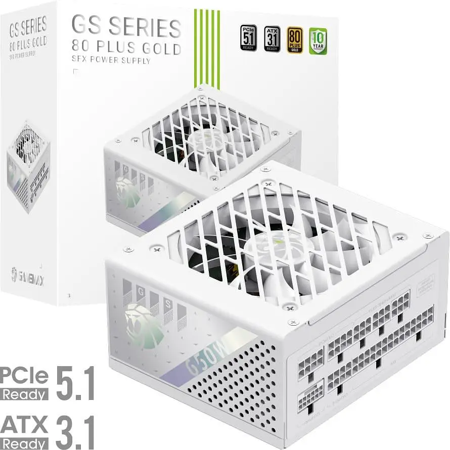 Блок живлення GameMax GS 650G 650W SFX 80+ Gold (GS 650G WH V25) White - фото 7