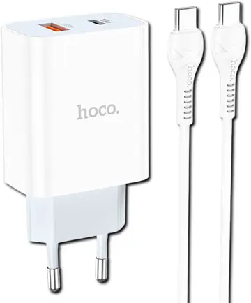 Мережевий зарядний пристрій HOCO N21 Topspeed PD30W QC3.0 Type-C to Type-C (33268-01_340)