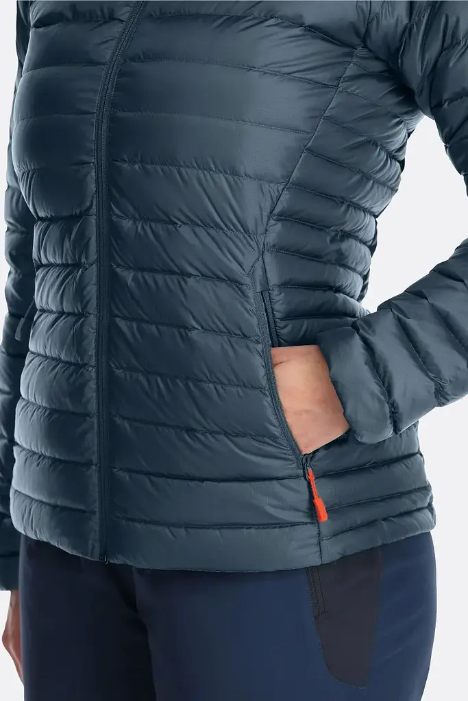 Пуховик жіночий Rab Microlight Jacket Womens 10 Темно-синій - фото 5
