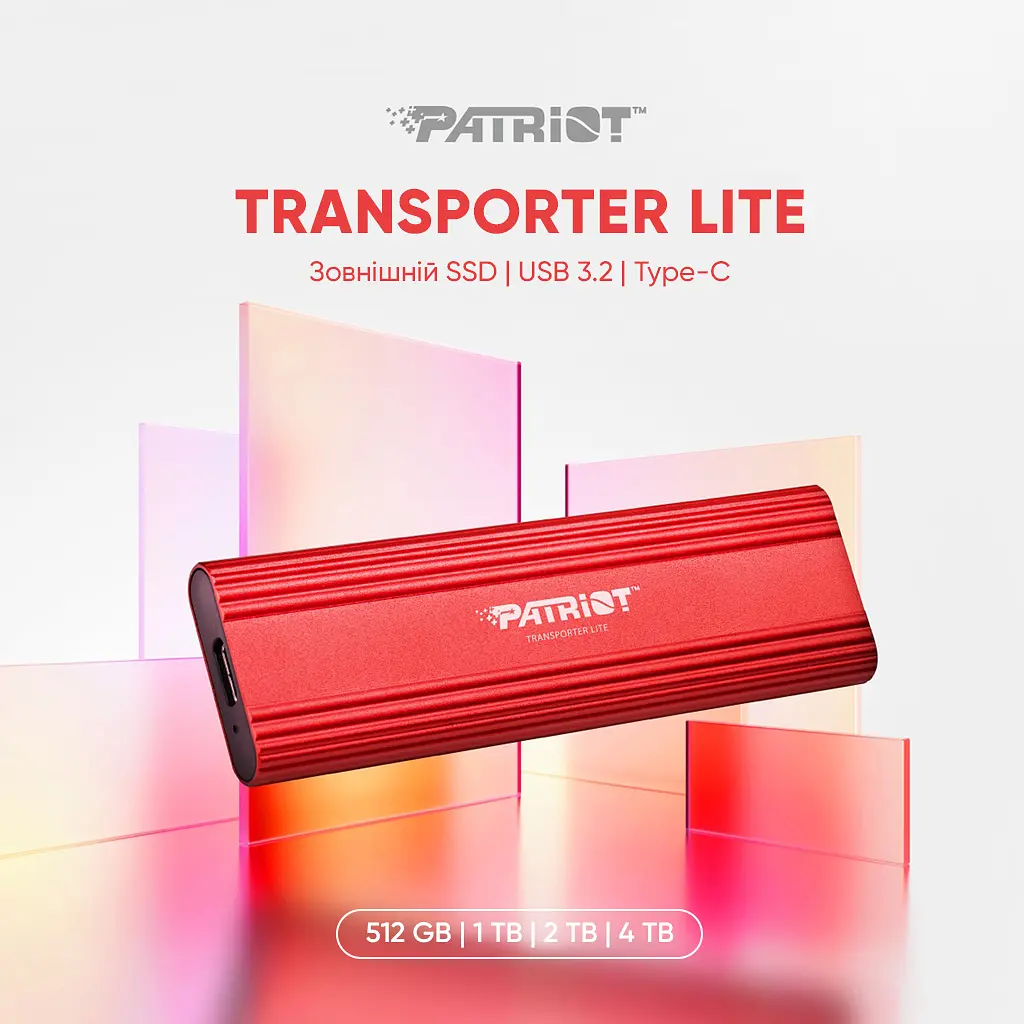 Портативний SSD Patriot Transporter Lite 2TB Type-C (PTPL2TBPEC) - фото 6
