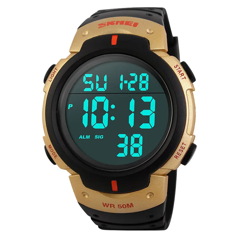 Наручний годинник чоловічий Skmei 1068 Gold, 1068GD (12261) - фото 2