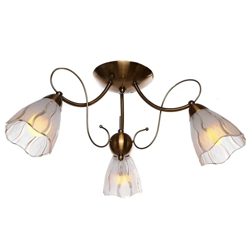 Люстра потолочная Brille классическая E14 40W BZ (LK-268C/3) - фото 2