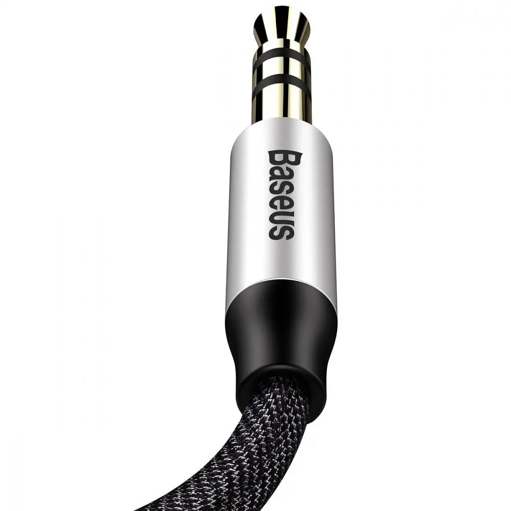 Аудіо-кабель Baseus Yiven M30 3.5мм-M/3.5 мм-M, 1.5м, Silver/Black (CAM30-CS1) - фото 3