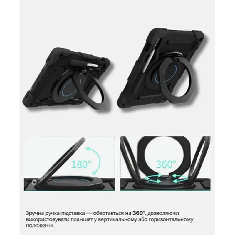 Чохол до планшета BeCover Stand Samsung Galaxy Tab S10 FE Plus (SM-X620/SM-X626) 13.1" Black (714564) - фото 3