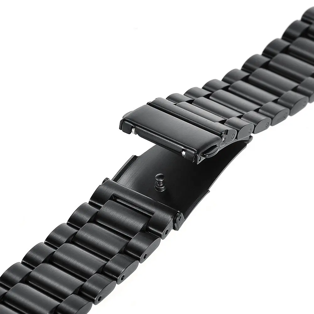 Ремінець сталевий BeWatch 20 мм для Amazfit GTR 42мм/GTS BIP lite Чорний (1110401) - фото 4
