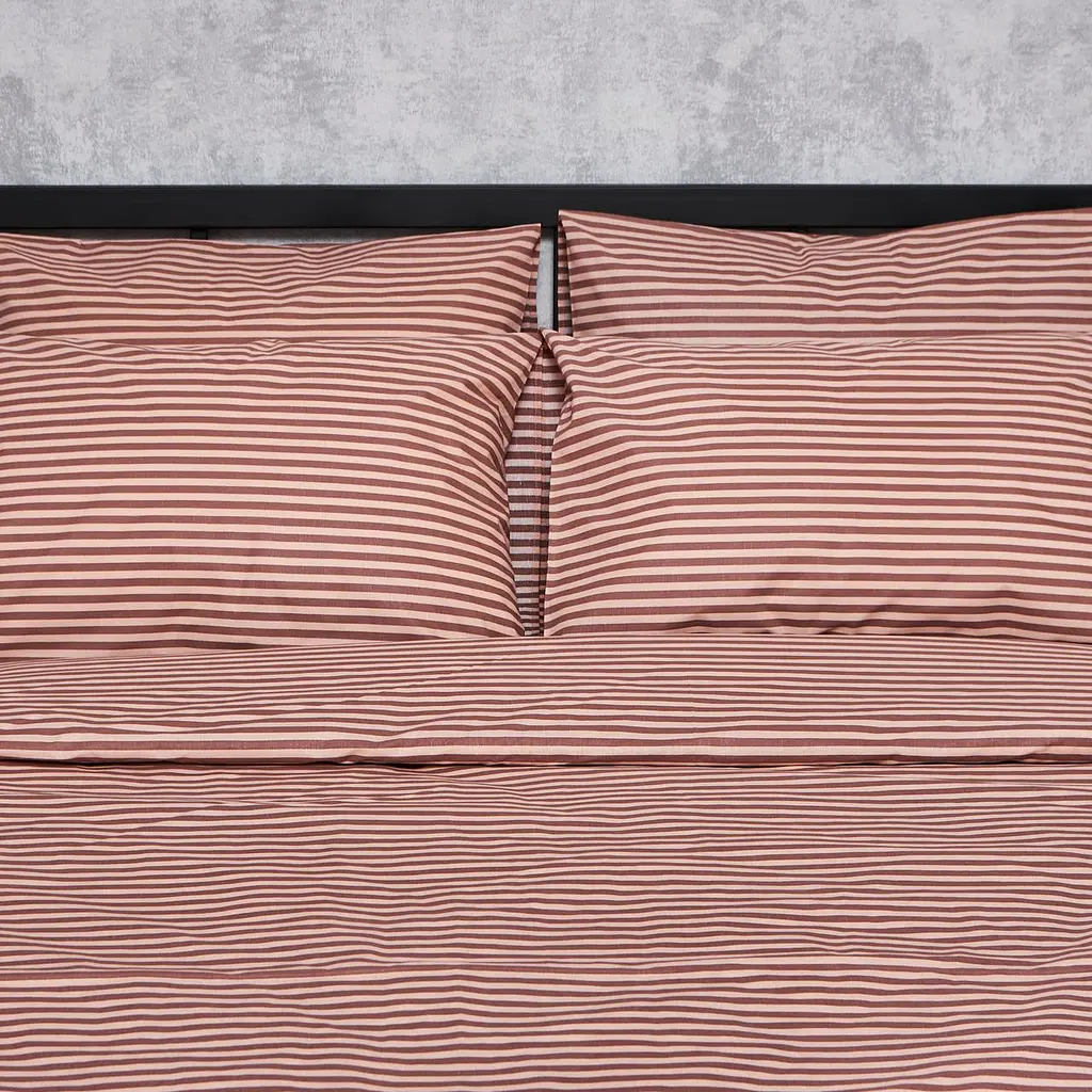 Комплект постельного белья Moon&Star Бязь Gold Люкс Autumn Stripes Двуспальные 175х210 наволочки 4х50х70 - фото 3