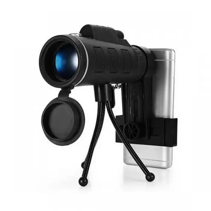 Монокуляр з тринога монокль з кліпсою чорний HLV Monocular Telescope KL-1040