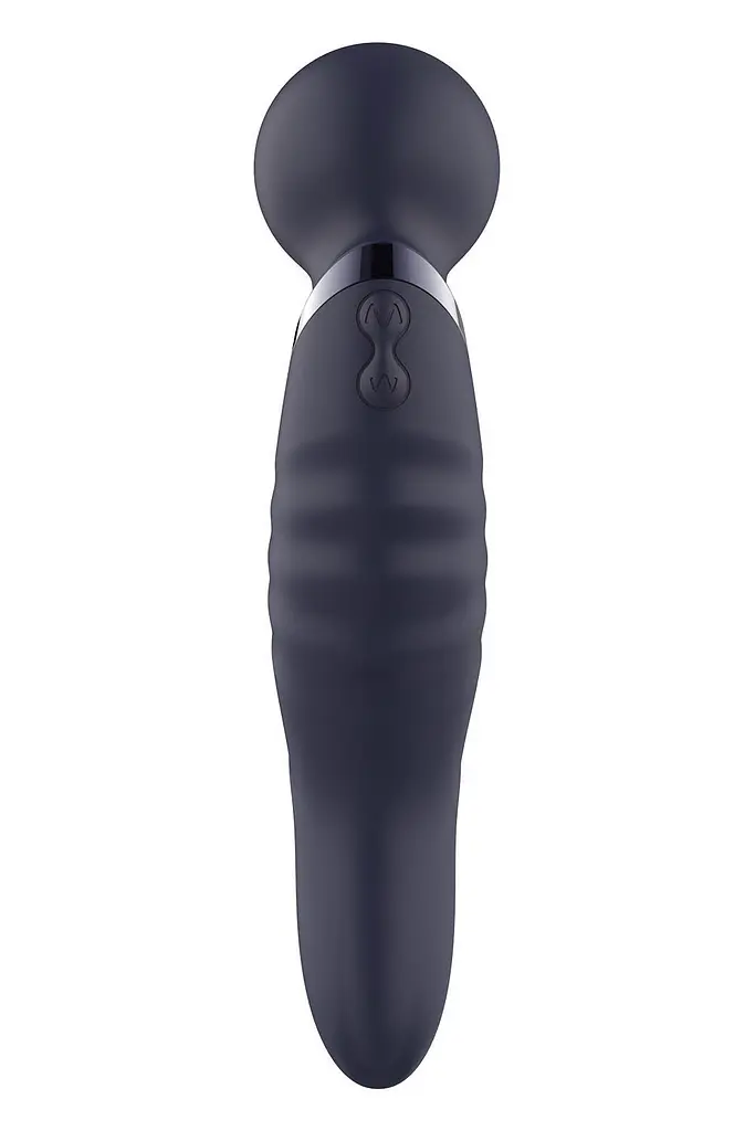 Вибромассажер Dreamtoys Glam Dual Wand Vibe 21.5 см синий - фото 4