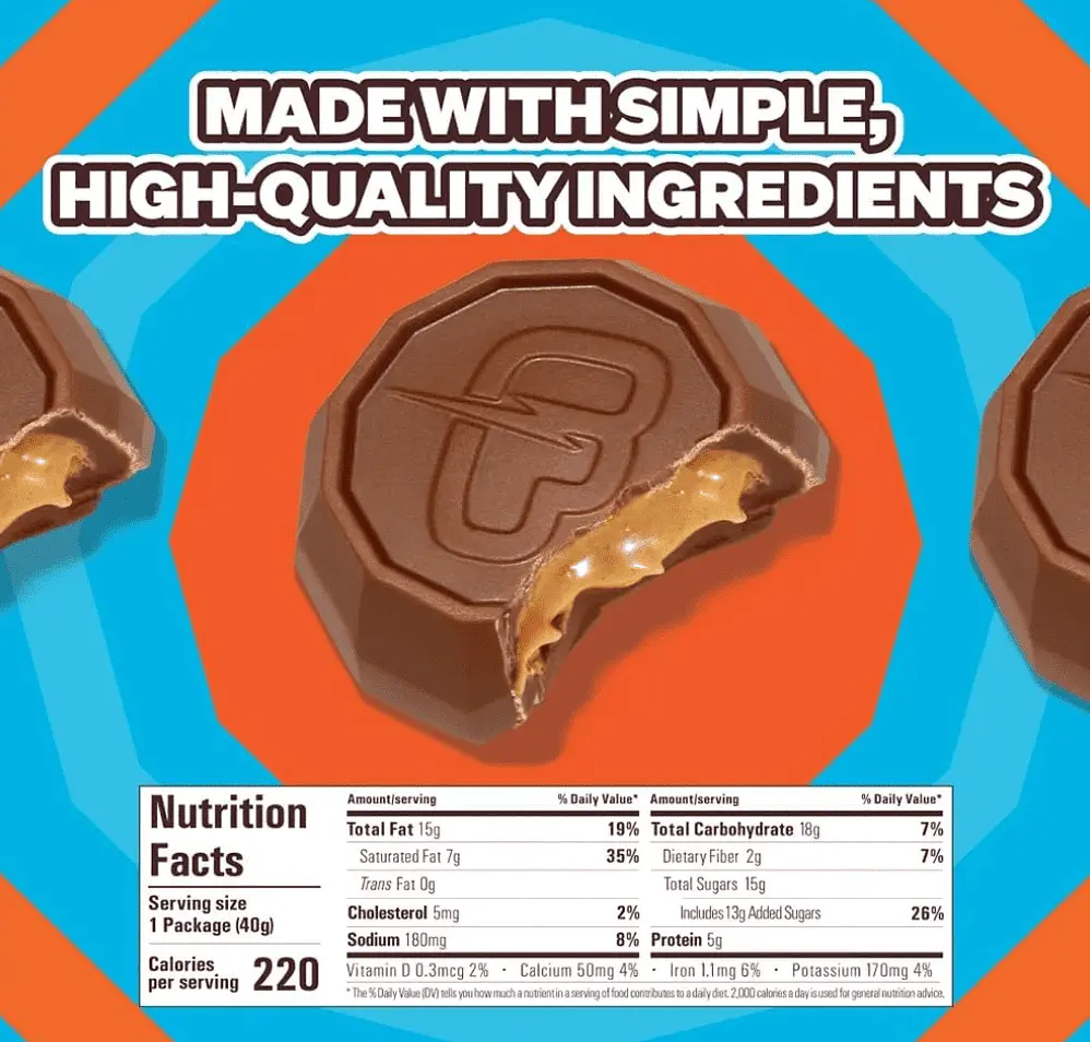 Шоколадні цукерки Feastables MrBeast Peanut Butter Cups 40г - фото 6