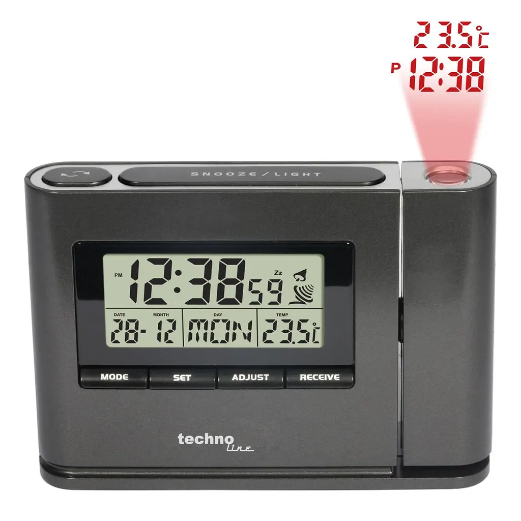 Годинник проекційний Technoline WT519 Anthracite (WT519) - фото 4