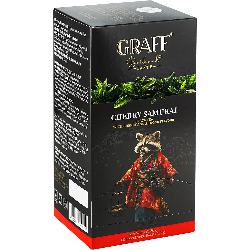 Чай чорний Graff Cherry Samurai 30 г (20 шт. х 1.5 г) - фото 5