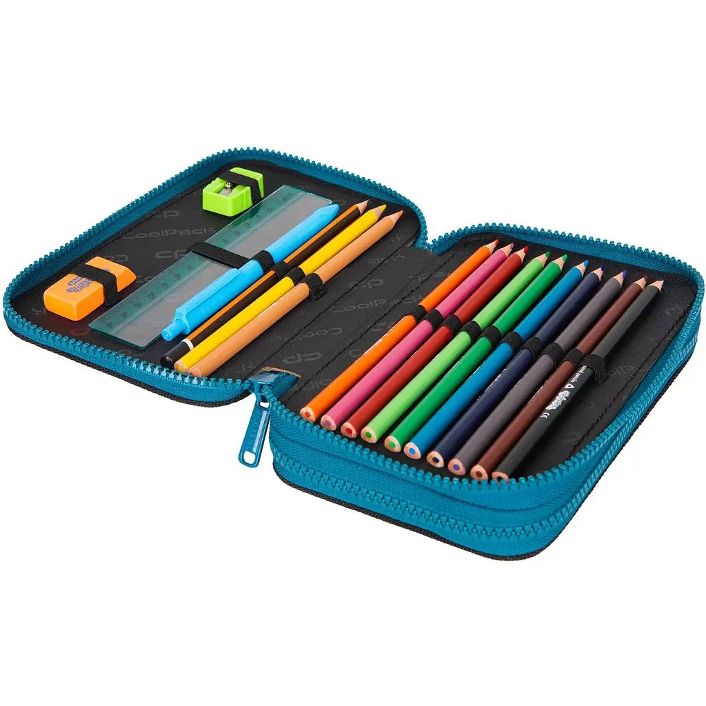 Пенал з наповненням CoolPack Jumper 2 Fossil, 2 відділення (F066700) - фото 2