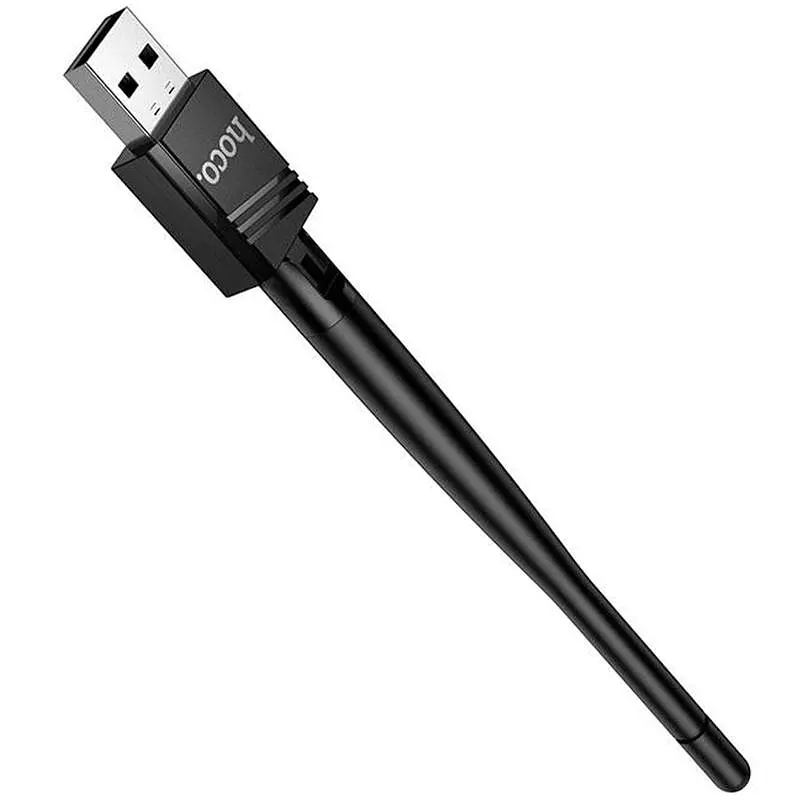 WiFi адаптер Hoco HI37 WiFi4 USB External Antenna 150Mbps Black - фото 4